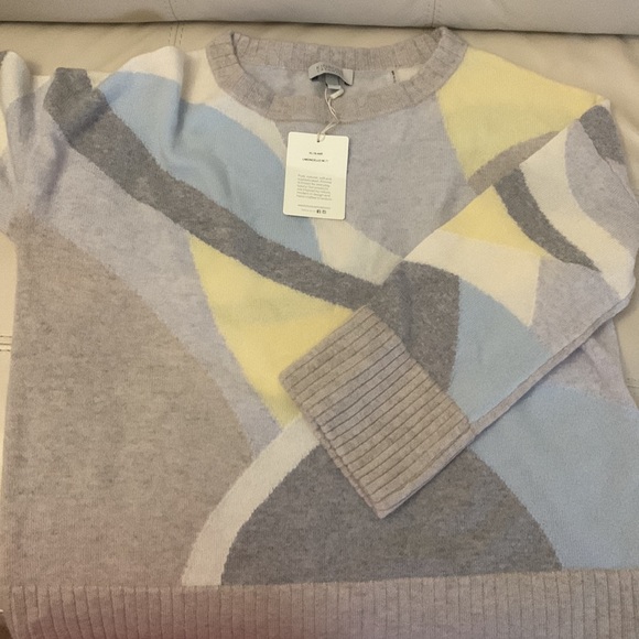 Kinross Cashmere Sweater Size L New - Picture 5 of 5